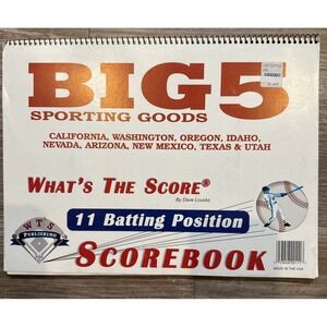 Big 5 Detailed 11 Batting Position Baseball Scorebook 1981 by Dave Loucks